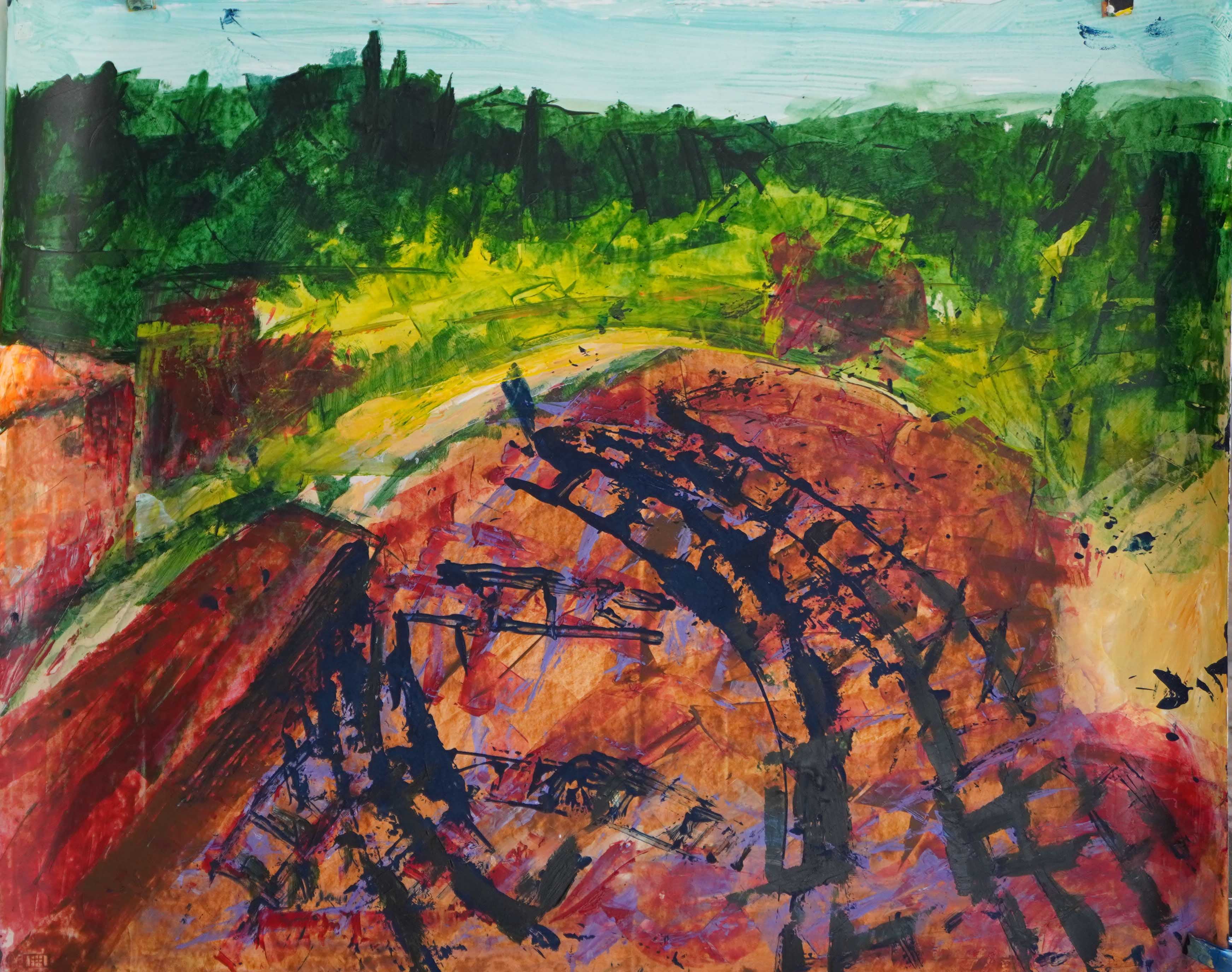 abstrafigue 2025trem 7 100X80 cm